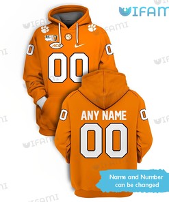 Clemson Tigers Hoodie 3D Custom Name Number Clemson Gift