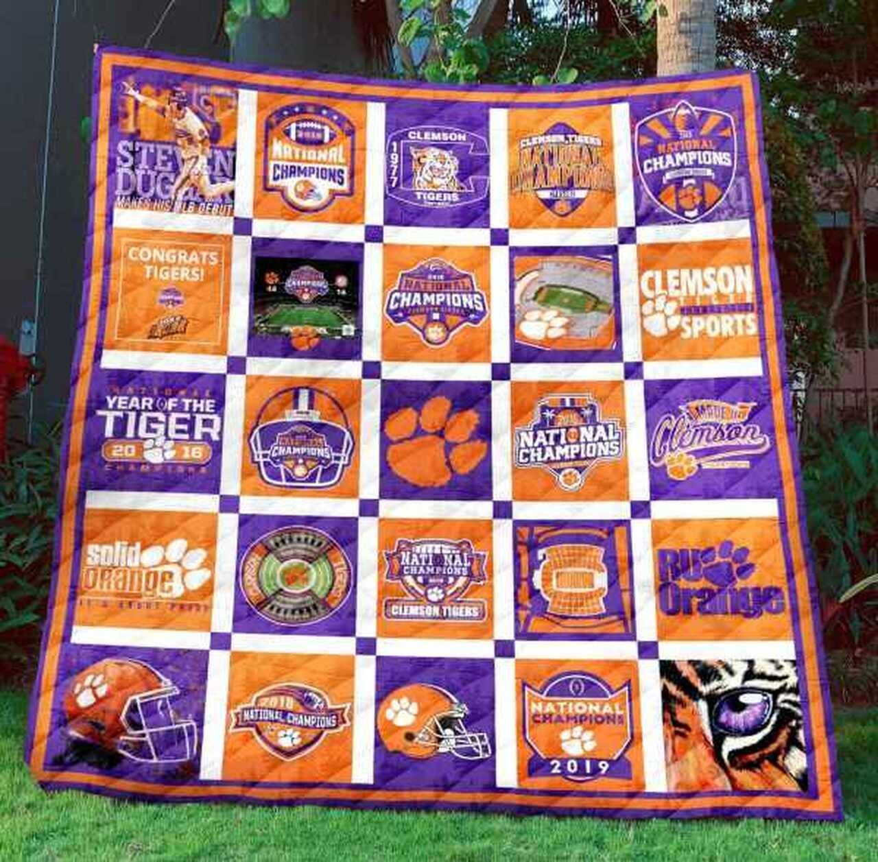 Clemson Tigers Ncaa Quilt Blanket