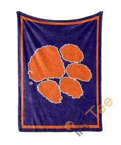 Clemson Tigers Sherpa Blanket Fleece Blanket Fans Gift