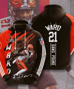 Cleveland Browns Custom Sport All Over Print Hoodie 3D 5