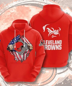 Cleveland Browns Custom Sport All Over Print Hoodie 3D 6