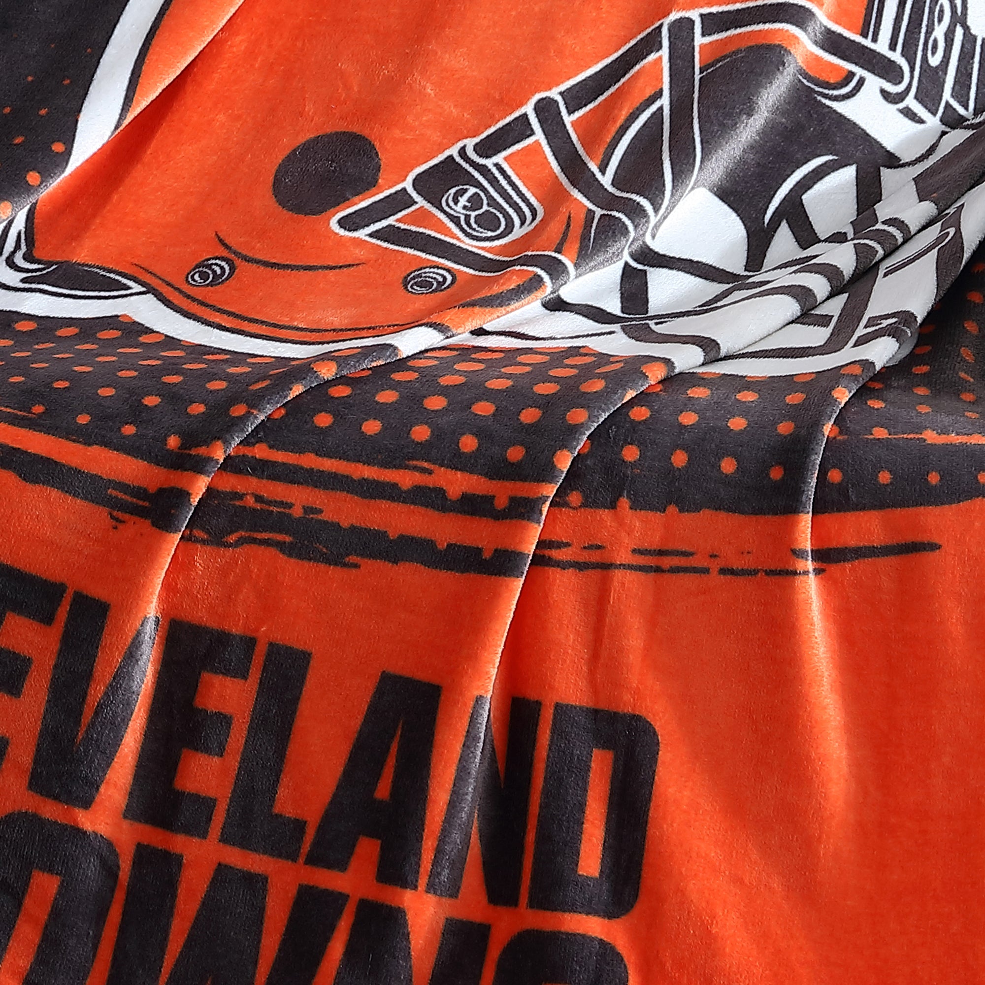 Cleveland Browns Fleece Blanket Sherpa Blanket Quilt Gifts for Fans - Image 3