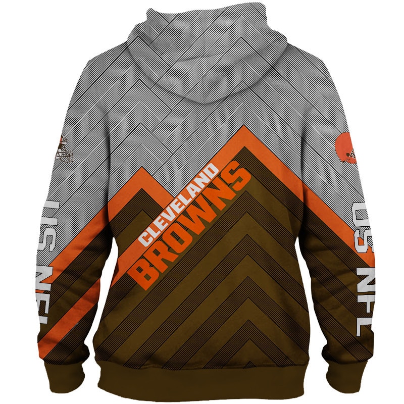 Cleveland Browns Hoodie 3D Zip Hoodie Pullover Size S-5Xl - Image 2