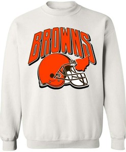 Cleveland Browns Retro Style Vintage Nfl Crewneck Sweatshirt