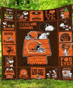 Cleveland Browns Sn Clb Quilt Blanket Bedding Set
