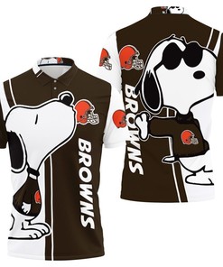 Cleveland Browns Snoopy Lover 3d Printed Polo Shirt All Over Print Shirt 3d T-shirt