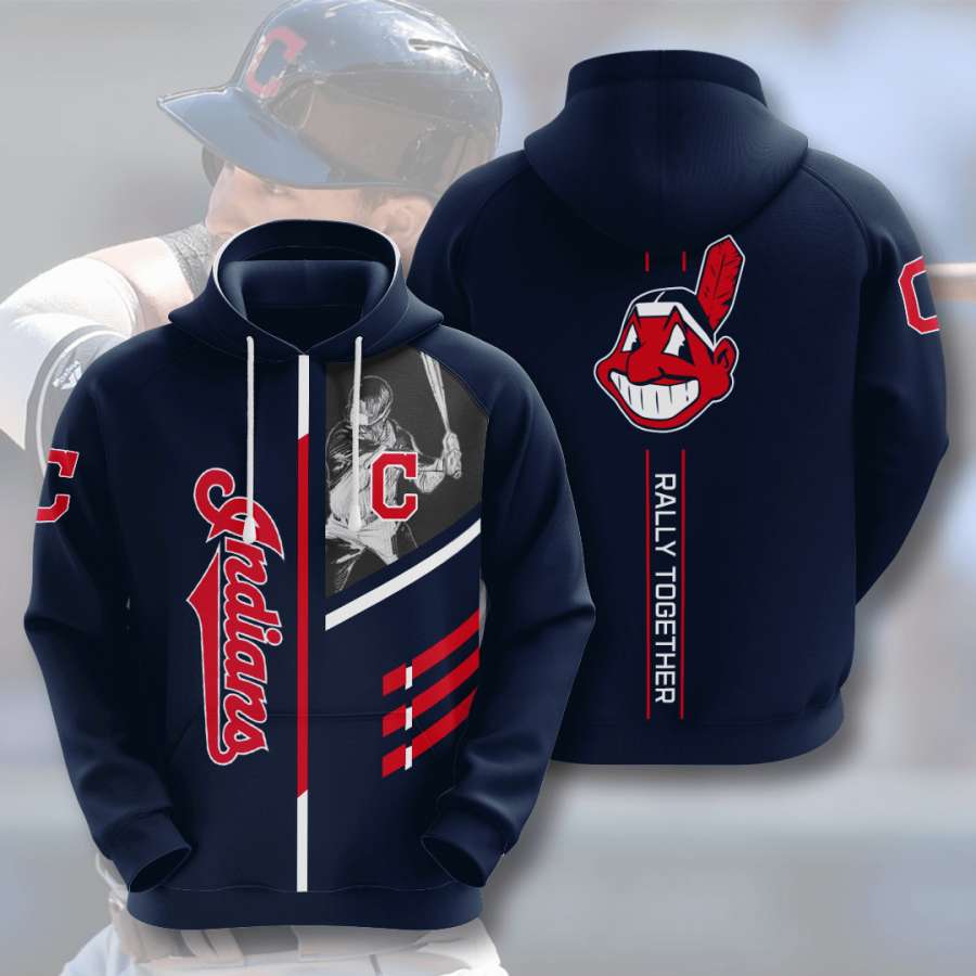 Cleveland Indians Custom All Over Print Hoodie 3D