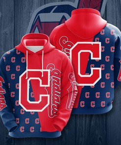 Cleveland Indians Custom Sport All Over Print Hoodie  2