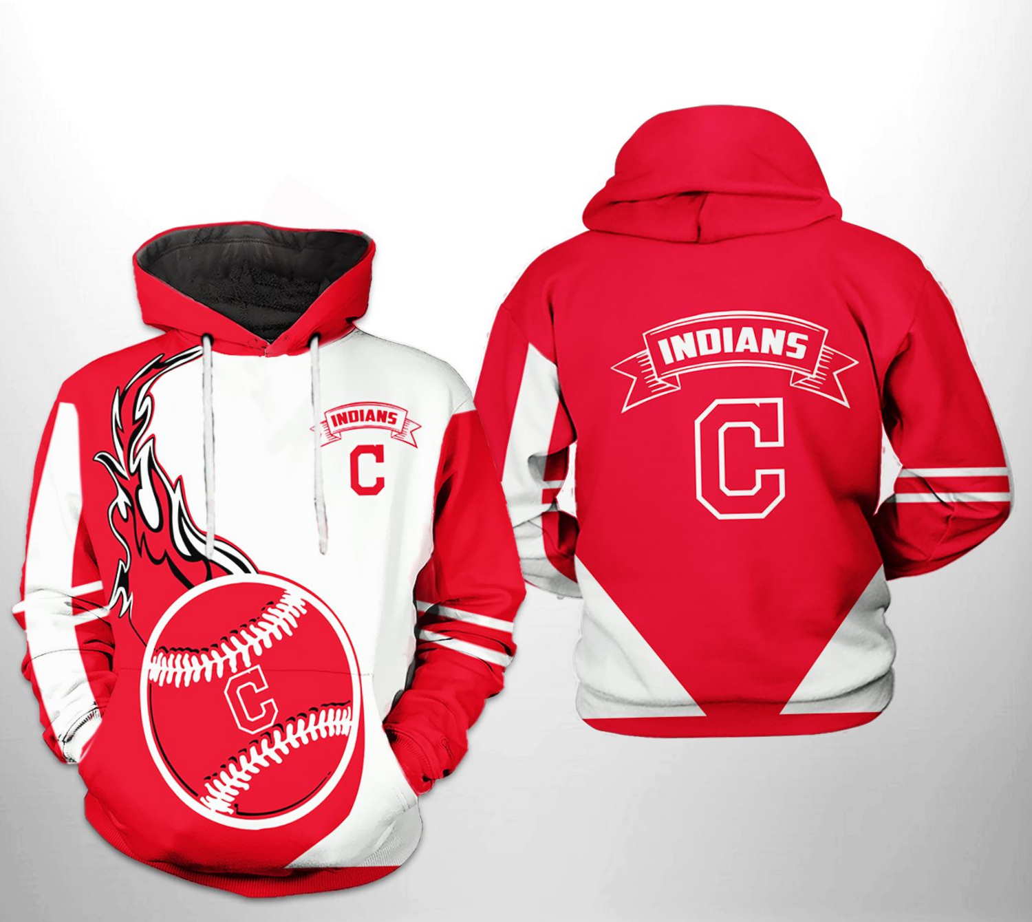Cleveland Indians MLB Classic 3D Hoodie