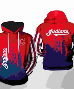 Cleveland Indians MLB Team US 3D Hoodie