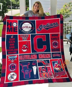Cleveland Indians Quilt Blanket Bedding Set