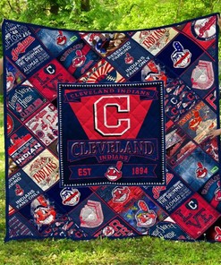 Cleveland Indians Quilt Blanket Bedding Set for Home Décor