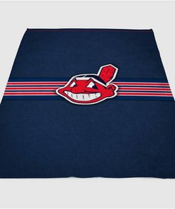 Cleveland Indians Sherpa Fleece Blanket Gifts for Family, for Couple