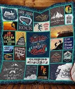 Climbing Keep Calm And Climb On Climbing Lo Quilt Blanket Bedding Set
