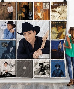 Clint Black Albums Combine Quilt Blanket Bedding Set