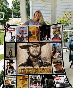 Clint Eastwood Vintage Collection Signed Quilt Blanket Bedding Set