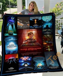 Close Encounters Of The Third Kind Sci-Fi Themed Quilt Blanket Bedding Set