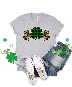 Clover Shirt, Clover Cheetah Shirt, Cheetah Shirt Shirt, Irish Shirt, Quote Patrick's Day Shirt