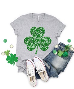 Clover Shirt, Clover Love Shirt, Clover Love Shirt, Irish Shirt, Quote Patrick's Day Shirt