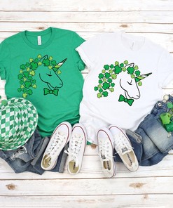 Clover Unicorn Shirt, Clover Shirt, Unicorn Love Shirt Shirt, Irish Shirt, Quote Patrick's Day Shirt