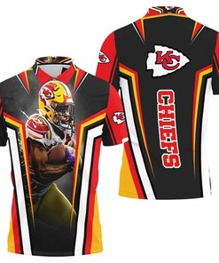 Clyde Edwards-helaire 25 Kansas City Chiefs Lsu Tigers For Fans 3D All Over Print Polo Shirt