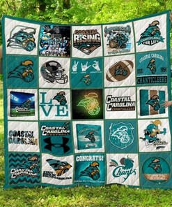Coastal Rising Ncaa Coastal Carolina Chanticleers Collection Quilt Blanket Bedding Set