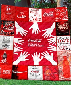 Coca-Cola Quilt Blanket Bedding Set