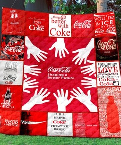 Coca-Cola Quilt Blanket Bedding Set for Home Décor