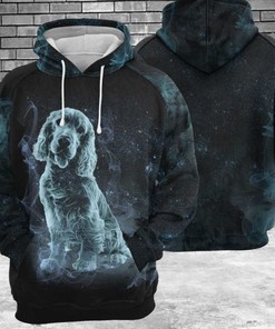 Cocker Spaniel Galaxy 3D Hoodie