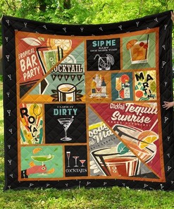 Cocktails Funny For Cocktail Lover Quilt