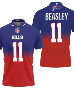 Cole Beasley #11 Buffalo Bills Great Player Nfl American Football Team Royal Color Crash 3d Designed Allover Gift For Bills Fans Polo Shirt