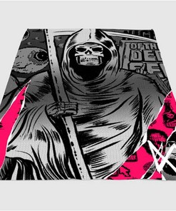 Collage Art Thrasher Sherpa Fleece Blanket Gifts for Family, for Couple