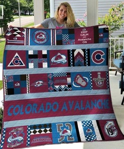 Colorado Avalanche Collection All Season Plus Size Quilt Blanket Bedding Set