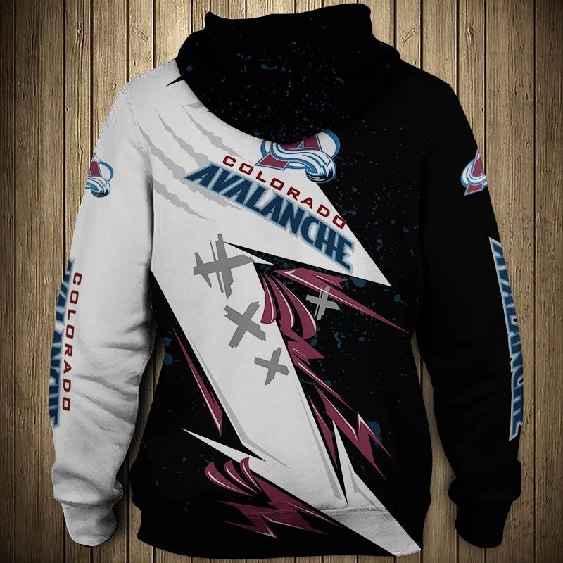 Colorado Avalanche Hoodie 3D Thunder Design Pullover Nhl - Image 2