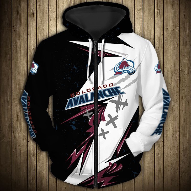 Colorado Avalanche Hoodie 3D Thunder Design Pullover Nhl - Image 3