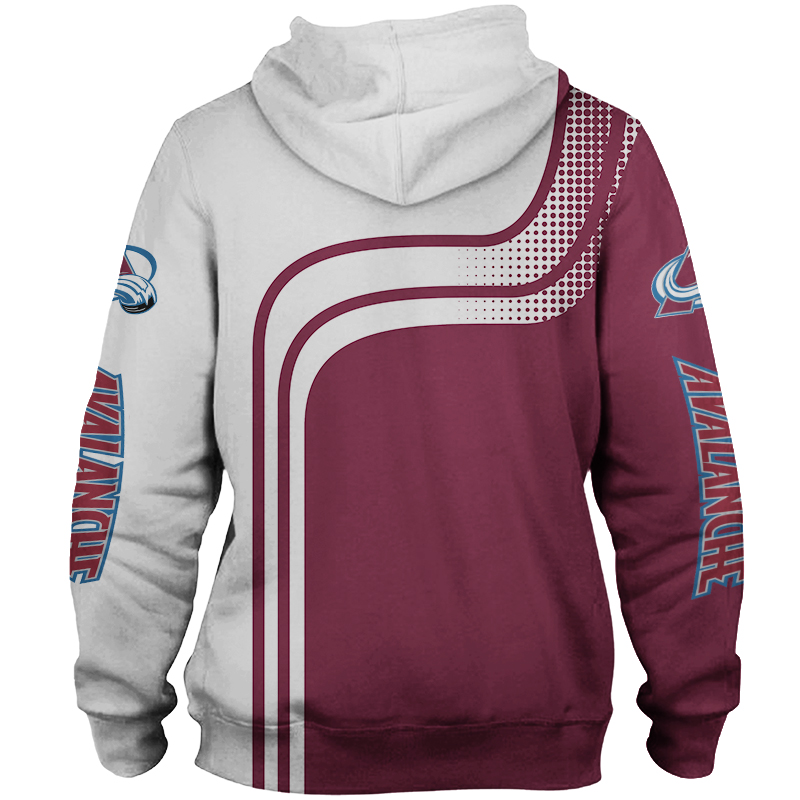 Colorado Avalanche Hoodie Zip Hoodie Pullover Gift for Fans - Image 3