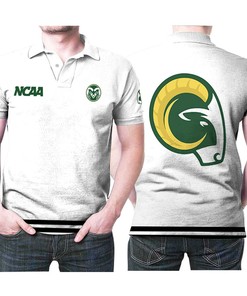 Colorado State Rams Ncaa Classic White With Mascot Logo Gift For Colorado State Rams Fans Polo Shirt All Over Print Shirt 3d T-shirt