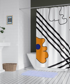Colorful Abstract Art Unique Artistic Shower Curtain