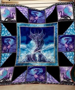 Colorful Dragon Washable Handmade Quilt Blanket Bedding Set