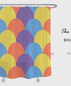 Colorful Mermaid Shower Curtain, Waterproof And Washable Shower Curtains Bathroom Decor