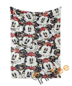 Colorful Mickey Mouse Limited Edition 4098 Sherpa Fleece Blanket Gifts for Family, for Couple