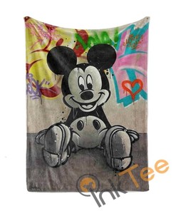 Colorful Mickey Mouse Limited Edition Sherpa Fleece Blanket