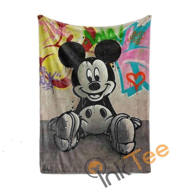 Colorful Mickey Mouse Limited Edition Sherpa Fleece Blanket