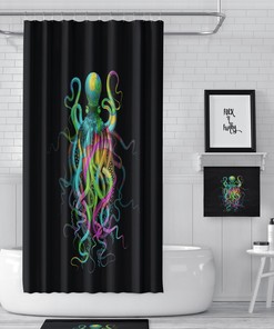Colorful Octopus Shower Curtain