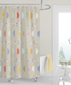 Colorful Pastel Watercolor Abstract Shower Curtain