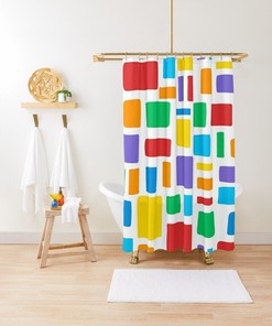 Colorful Personalized Name Shower Curtain For Home Decoration And Bathroom