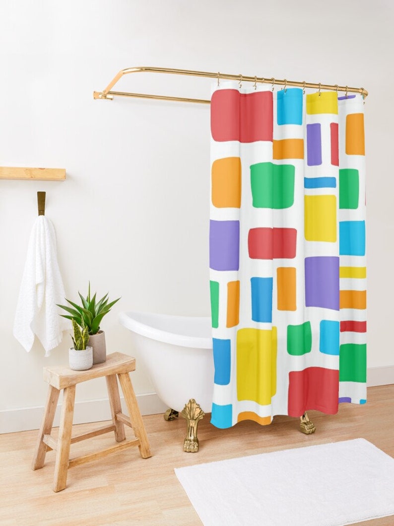 Colorful Personalized Name Shower Curtain For Home Decoration And Bathroom - Image 3