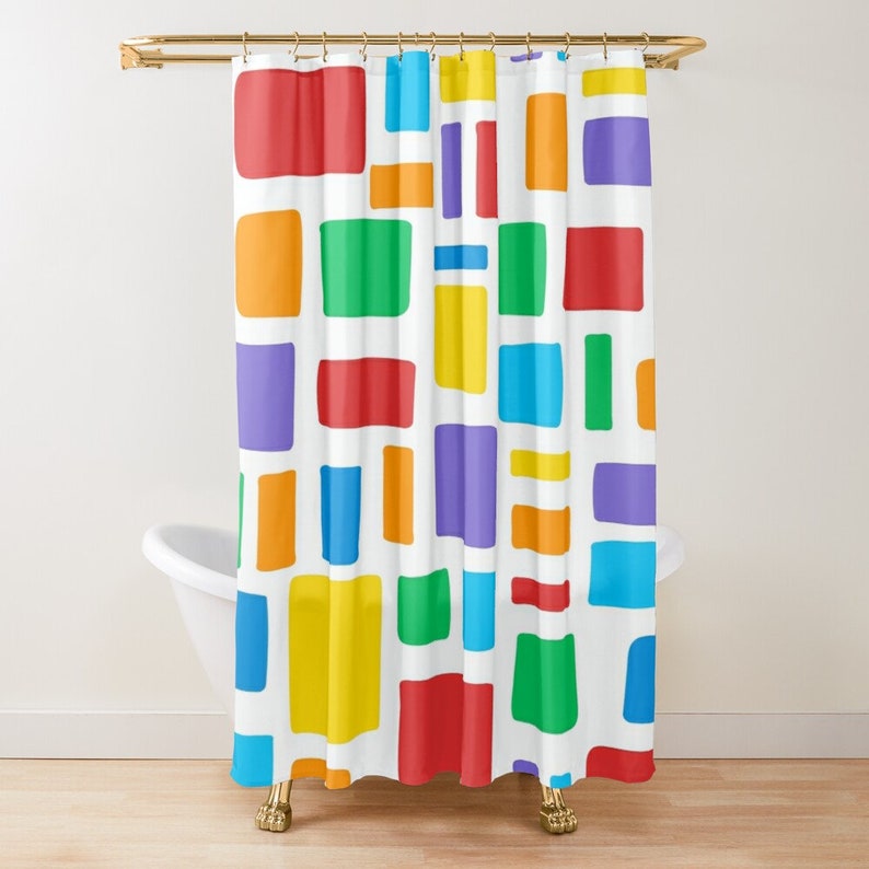 Colorful Personalized Name Shower Curtain For Home Decoration And Bathroom - Image 4