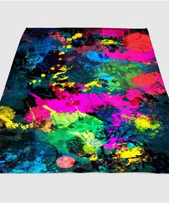 Colorful Spark Sherpa Fleece Blanket Gifts for Family, for Couple