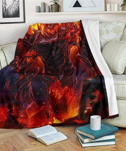 Colossus Rift Gamer Sherpa Fleece Blanket Gifts for Family, for Couple